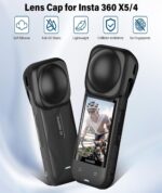 4 Pcs Insta 360 X5 Essential Bundle, Insta 360 X5 Case, Lens Guard and Silicone Cover, Compatible with Insta 360 X5 Camera for Adventure Travel and Vlogging - Image 4
