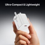 Boat 25W Fast Charger for Samsung, Xiaomi & Android Users with Overheat/Overcharge Protection & Auto Detection with Type C to Type C Support (White) - Image 5