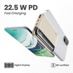 Nope Volt 300 10000mAh Power Bank | 22.5W Fast Charging | Type-C |Beige - Image 5