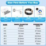 Smart Ring Health Tracker for Men/Women,Fitness Ring Sleep Tracker with LED Display Sreeen,Fast Charging,Health and Sleep Monitoring,Motion Tracking,Female Cycle,Waterproof (Rose Gold, 9) - Image 3