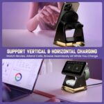 Mobilla MCharge Fusion | 3-in-1 Wireless Charger | 23W Combined Wireless Output | MagSafe Compatible | 15W Phone Charging | Dual Adaptive Lights | Sleek & Compact Design - Black - Image 7