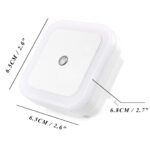 Attractive Sensor Control Led Night Light Lamp .5W Full Automatic Sensor Smart Sensor Led Plug Night Lamp for Bedroom Office Livingroom Gift(Plastic, Pack of 1) - Image 3