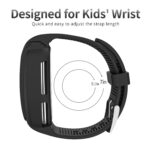 Sport Band Compatible with Little Tikes Tobi 1 2 Robot Smartwatch, Soft Silicone Breathable Replacement Bands Strap with Bumper Protective Case for Children Tobi Robot Smart Watch, Black - Image 3