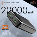 CALLMATE Chargemaster 200 Fast Charing 20000mAh Power Bank, 23W (2X QC3.0 USB Output & Type C PD), Power Delivery, Quick Charge for iPhone, Android & Other Devices (Lithium Polymer) (Black) - Image 3