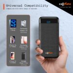 CALLMATE Chargemaster 200 Fast Charing 20000mAh Power Bank, 23W (2X QC3.0 USB Output & Type C PD), Power Delivery, Quick Charge for iPhone, Android & Other Devices (Lithium Polymer) (Black) - Image 4