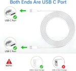 Original Pixel 45W Type C 1M Fast Smartphone Charging Cable for Google 9 Pro XL,9 Pro,9,8 Pro,8,8A,7 Pro,7,7A,6 Pro,6,6A,5,Chromebook,Buds & Other USB-C Device,30Watt Fast Data Transfer,White - Image 5