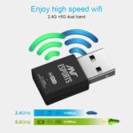 Ant Esports AE600B 600 Mbps Wi-Fi + Bluetooth USB 2.0 Mini Dongle for Desktop Laptop PC I 2.4 & 5Ghz I WiFi 5 802.11AC - Image 3