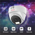 CP PLUS 5MP Dome CCTV Camera | Outdoor Analog Security Camera | Full-Color Night Vision with Smart IR & Warm Light | Built-in Mic | Active Deterrence | 4-in-1 AHD/TVI/CVI/CVBS | CP-URC-DC51PL3C-L-V2 - Image 3