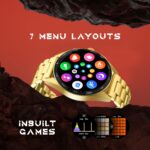 Fire-Boltt Invincible Plus 1.43" AMOLED Display Smartwatch with Bluetooth Calling, TWS Connection, 300+ Sports Modes, 110 in-Built Watch Faces, 4GB Storage & AI Voice Assistant (Gold SS) - Image 8