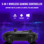 Ant Esports GP365 Pro Wireless Controller with Hall Effect Magnetic Triggers for PC/PS3/Android, 2.4G Connectivity (Black/Grey) - Image 4