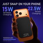 10000mAh Wireless Power Bank | 15W Wireless Fast Charging | Type-C Input & Output | LED Battery Indicator | Slim & Lightweight | Compatible with All Smartphones - Image 4