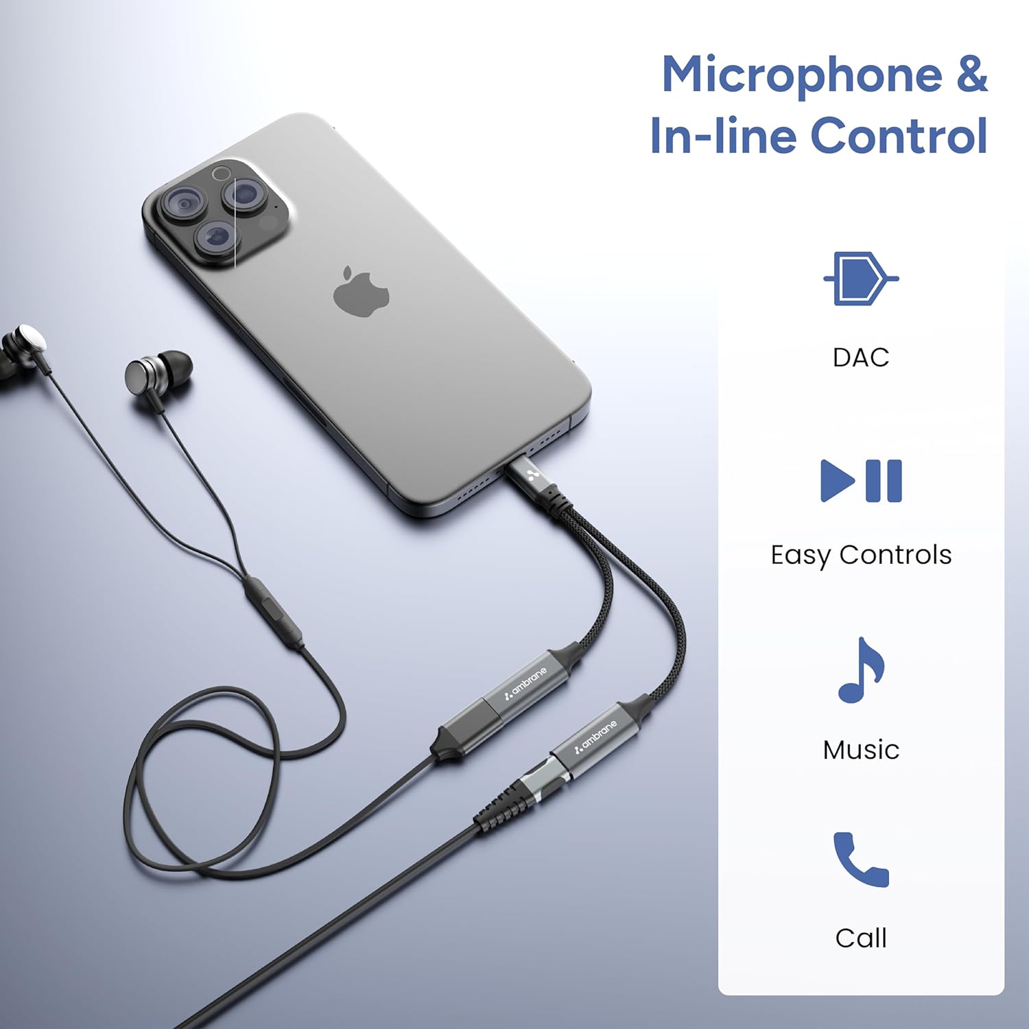 Ambrane 2 in 1 Type C to Type C Audio & Charging Connector, Perfect for Playing Music/Gaming while Charging For All Type C Devices, Android, iPhone 16/15/Plus/Pro/Max, Macbook, Laptop (AOTG-CC1,Black) - Image 8