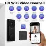 TOURACE WiFi Video Doorbell with Chime Bell – HD Camera, IR Night Vision, Two-Way Audio - Image 3