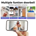TOURACE WiFi Video Doorbell with Chime Bell – HD Camera, IR Night Vision, Two-Way Audio - Image 4