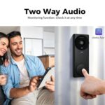 TOURACE WiFi Video Doorbell with Chime Bell – HD Camera, IR Night Vision, Two-Way Audio - Image 5