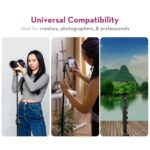 nine16 Axis Tripod Stand with Mobile Holder – Adjustable Tripod for Ring Lights, Cameras & Video Recording - Image 5