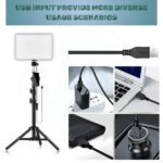 11" USB LED Camera Soft Panel Light | Photography Lighting Kit for Recording | YouTube, Makeup, Live Streaming, Video Recording with Tripod Stand & Phone Holder (USB Camera Light) - Image 4