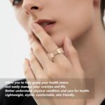 Bluetooth Health Tracker Ring, Stainless Steel Smart Ring with 7 Day Battery Life for Fitness and Sleep Tracking, Compatible with iOS and Android Devices (Size 10 (Inner Diameter - Image 4