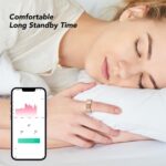 Bluetooth Health Tracker Ring, Stainless Steel Smart Ring with 7 Day Battery Life for Fitness and Sleep Tracking, Compatible with iOS and Android Devices (Size 10 (Inner Diameter - Image 5
