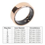 Bluetooth Health Tracker Ring, Stainless Steel Smart Ring with 7 Day Battery Life for Fitness and Sleep Tracking, Compatible with iOS and Android Devices (Size 10 (Inner Diameter - Image 9