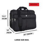 Black 45 Ltrs Extra Extra Large, 20 Inch Polyester Messenger Laptop Bag, Multipurpose Bag For Mechanics, Electrician & Technician/Tool Bag/Shoulder Bag, office Bag with 5 Compartments - Image 3