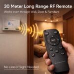 Blackt Electrotech Update Wireless Remote Control Switch System for 4 Lights and 1 Fan Speed Regulation Long Range (RF Remote) 230 V, White - Image 3