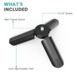 Zibuyu Mini Tripod Desktop Stand Stabilizer Holder, 1/4" Screw, Compatible with GoPro, Small DSLR, Camera, Pocket Projector, Black - Image 3