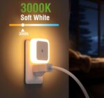 Panca Night Lamp for Bedroom 4PCS Smart Sensor LED Light | Automatic ON/Off Plug-in Night Light 0.5W Warm Glow | Energy Saving Bed Lamp for Hallway, Stairs & Bathroom - Image 5