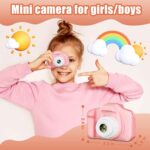 KRySt Kids Digital Camera Toy with 2-Inch Screen | 3.0MP Photo & HD Video Recording | USB Rechargeable Camera with 32GB Storage | Fun Camera Gift for Boys & Girls (Ages 3–12) (Pink) - Image 4