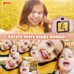 KRySt Kids Digital Camera Toy with 2-Inch Screen | 3.0MP Photo & HD Video Recording | USB Rechargeable Camera with 32GB Storage | Fun Camera Gift for Boys & Girls (Ages 3–12) (Pink) - Image 5
