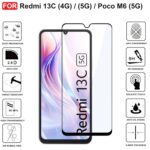 CEDO Tempered Glass for Redmi 13C (5G) / 13C (4G) / POCO M6 (5G) | Screen Protector Full HD Quality Tempered Glass Anti-Scratch Edge to Edge Coverage with Easy Installation Kit (Black) - Image 4
