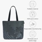 Eco Right Large Canvas Tote Bag for Women, Tote Handbags for Women with Zipper & Inner Pocket for College, Shopping, Office - Image 3