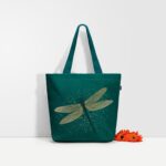 Eco Right Large Canvas Tote Bag for Women, Tote Handbags for Women with Zipper & Inner Pocket for College, Shopping, Office - Image 6