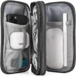 SaleOn 8.3x5 Inch Tech Pouch Organizer with 1 Year Warranty – Portable Storage Organizer for USB Cable, Charger, Earphone, Power Bank, Hard Disk & Digital Gadgets, Travel Mobile Bag for Men - Image 4