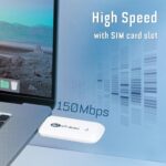 USB WiFi Adapter, 150mbps 4G LTE TDD FDD GSM Mini Wireless Router with LED Indicated, Modem Dongle with SIM Card Slot, Up to 10 User, for Win XP 7/8/10, for Vista, for OS X, for Android, for Linux - Image 4