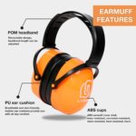 LYSIAN Foldable Noise Cancelling Earmuffs,Industry Ear Protection Muffs for Work - Image 3