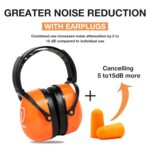 LYSIAN Foldable Noise Cancelling Earmuffs,Industry Ear Protection Muffs for Work - Image 8