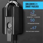 SMILEDRIVE® Z+ Smart Door Lock Fingerprint Padlock for Home with Superfast Unlocking IP67 with 3 Unlocking Mechanisms: Fingerprint, Bluetooth & Keys - Image 3