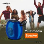 FRONTECH Portable Multimedia Speaker with Bluetooth 5.3, FM, USB, TF Card Support, 15W Output, and 6 Hours Playback (SW-0272) (Blue) - Image 3