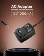 FEDUS 12V 1Amp DC Power Supply Adapter Converter, 12 Volt 1A SMPS for CCTV Camera, Routers, DVR, NVR, LCD Monitor, TV, LED Strip Light, Setup Box, Broadband, AC Input 100-240V, DC Output 12v 1amps - Image 3