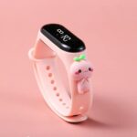 Digital Dial Waterproof Stylish and Fashionable Wrist Smart Watch LED Band for Kids, Rakhi, Colorful Cartoon Character Super Hero for Boys & Girls (Baby Pink Cute Toy) - Image 3