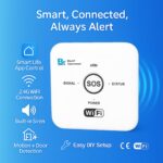 Blackt Electrotech BT52DP Smart Wireless WiFi Security System Kit | Smart Life APP Control | PIR Motion Sensor, Door Sensor, Remote & Siren | 24-Zone Expandable Home/Shop Alarm System - Image 4