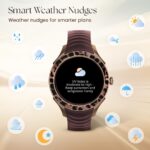 Fastrack Ella Women Smartwatch with 1.2" inch AMOLED Display,Patterned Bezel,AI Watchface & AI Chat,Functional Crown,24/7 Health Suite,BT Calling,SpO2,HRM,IP68, Multiple Menu Styles,Games - Black - Image 5