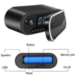 TECHNOVIEW Spy 4k WiFi Camera Digital Table Clock Hidden Wireless Indoor HD 1080P Video Audio Recording Night Vision, Watch Live View in Smartphone App for Home Security Camera - Image 3