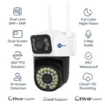 Maizic Smarthome Mini SuperCam 36IR Dual Lens 5MP+5MP Wireless Outdoor CCTV Camera | Dual Screen View | Color Night Vision | AI Human Detection | 2-Way Audio | ONVIF Support | WiFi Security Camera - Image 3
