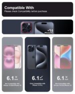 Affix 2 Pack for iPhone 15 Pro Full Coverage Tempered Glass, Screen Protector Guard with Easy Fix Installation Tool, 9H Hardness Shatterproof, HD Clear Scratch Resistant - Image 3