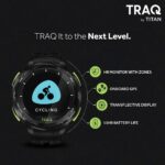 Traq by Titan Cardio Running and Cycling GPS Unisex Smartwatch with Heart Rate Monitoring and Upto 7 Days of Battery Life 75001PP01 - Image 3