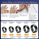 Delcast Smart Ring for Women Men-Wearable Fitness Tracker with Sleep Tracking Heart Rate Healthy Monitor Ring Activity Monitoring Steps Calories - Image 5