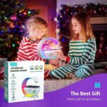 G Shape Bluetooth Speaker with 15W Wireless Charger, Rechargeable Multifunction Desk Lamp with Color Changing Light, FM Radio & AUX, Bedside Table Lamp for Home & Office - Image 5