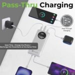 UltraProlink Power Bank 10000mah Fast Charging|22.5W QC-PD -PPS Fast Charging Battery Bank|with USB-C & iPhone Cable|Digital Display|Power Bank for Tablets & Smartphones|Juice-Up Slim|UM1330 - Image 5
